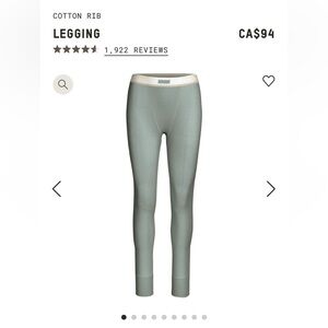 NWT SKIMS Cotton Rib Leggings